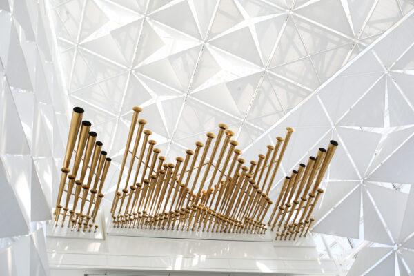  East Balcony Organ of the restored Hazel Wright Organ in the Christ Cathedral, or known as the Crystal Cathedral, in Garden Grove, Calif. (Courtesy of Roman Catholic Diocese of Orange)