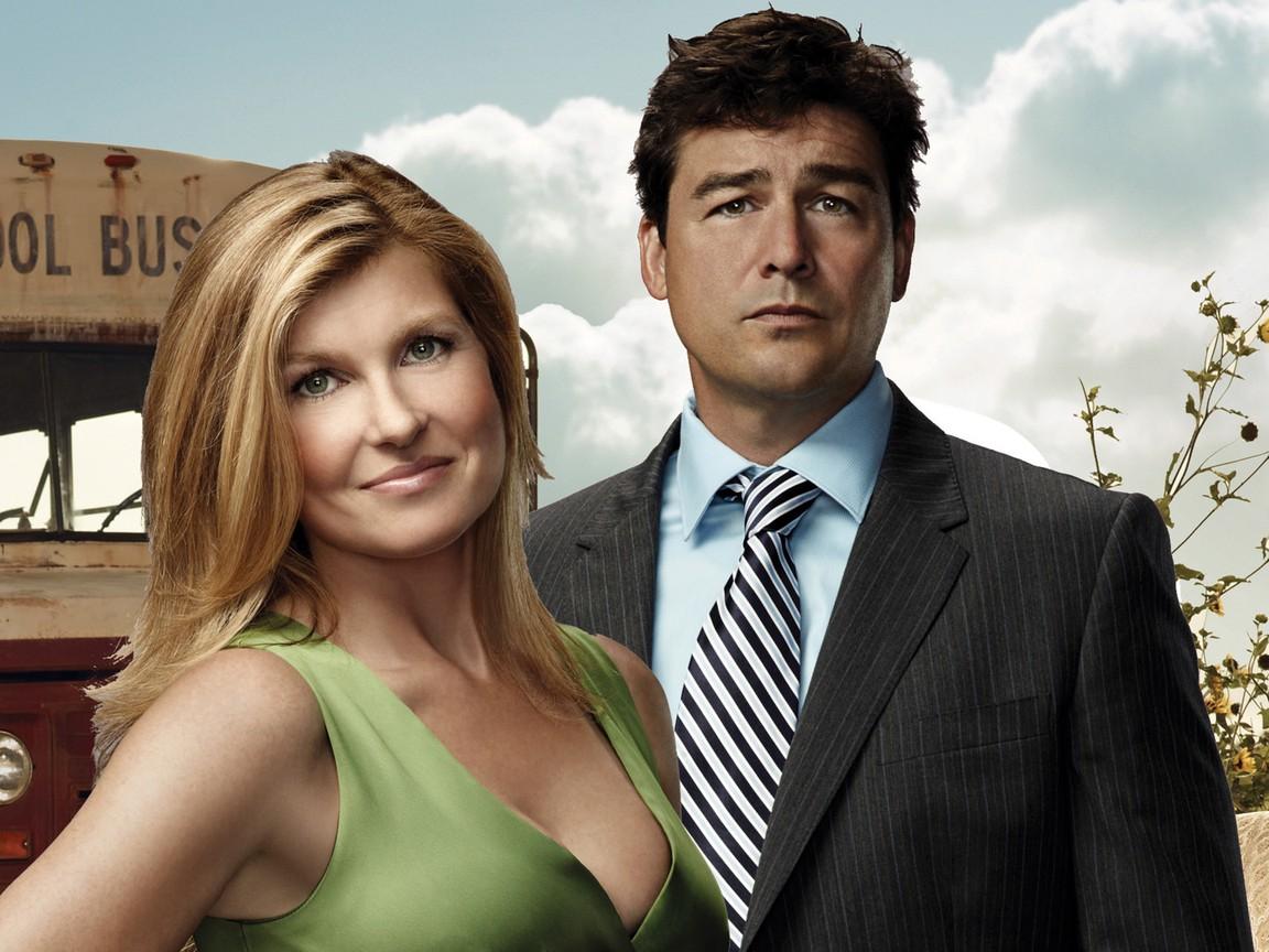 Dillon High principal Tami Taylor (Connie Britton) and her husband, coach Eric Taylor (Kyle Chandler), in "Friday Night Lights." (Universal Television)