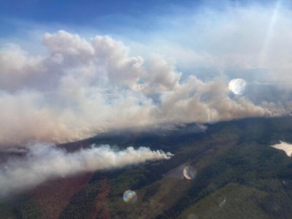 The Bearhole Lake Wildfire on Sept. 10, 2022. (BCWS)