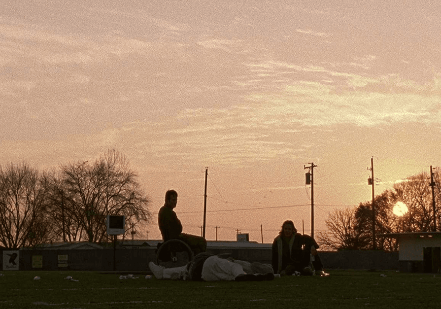 Jason Street (Scott Porter, L) and Tim Riggins (Taylor Kitsch) enjoy the Texas dusk, in the first season of "Friday Night Lights." (Universal Television)