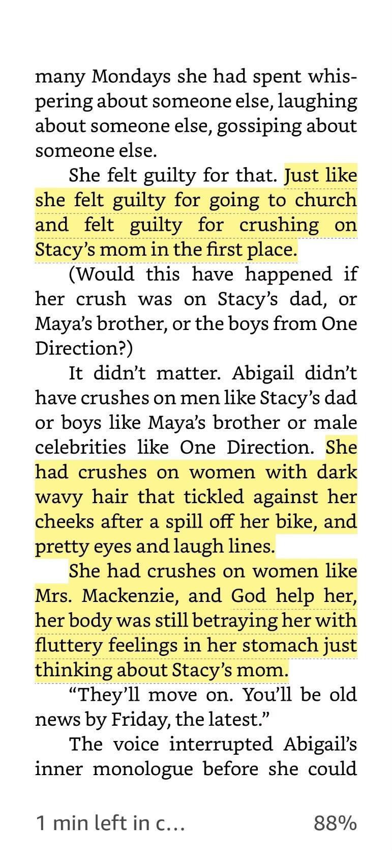 An excerpt from RSU 22's book, "This is Our Rainbow" describes a 5-year-old girl falling in love with an adult woman. (Screenshot courtesy of Hannah)