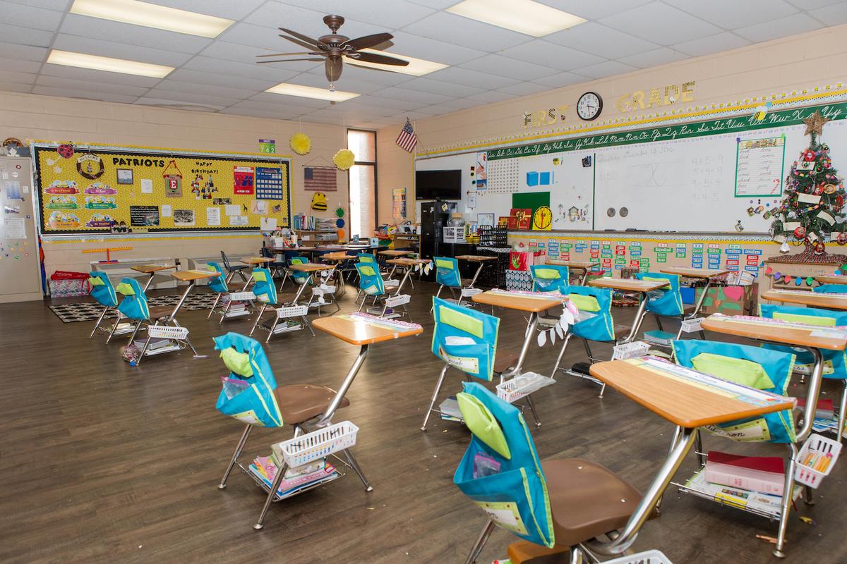 A classroom inside Grace Christian School in Florida. (Courtesy of Rebecca McKeen)