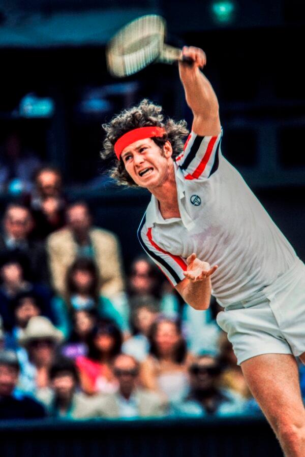 John McEnroe in a match as seen in the documentary "McEnroe." (Showtime)
