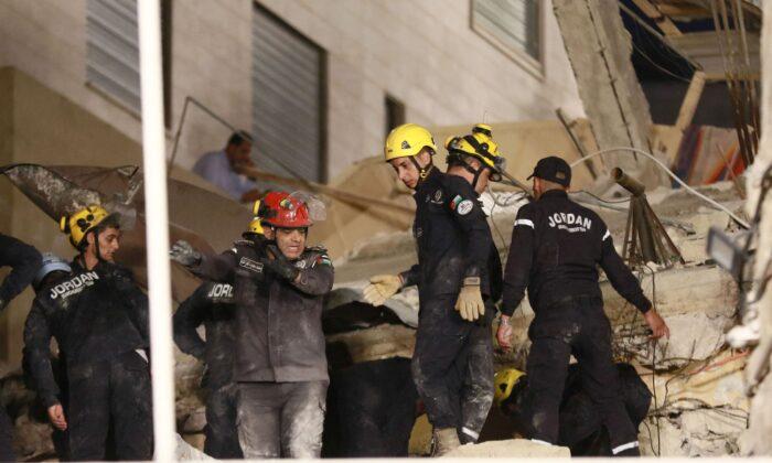 Residential Building Collapses in Jordan, 1 Dead