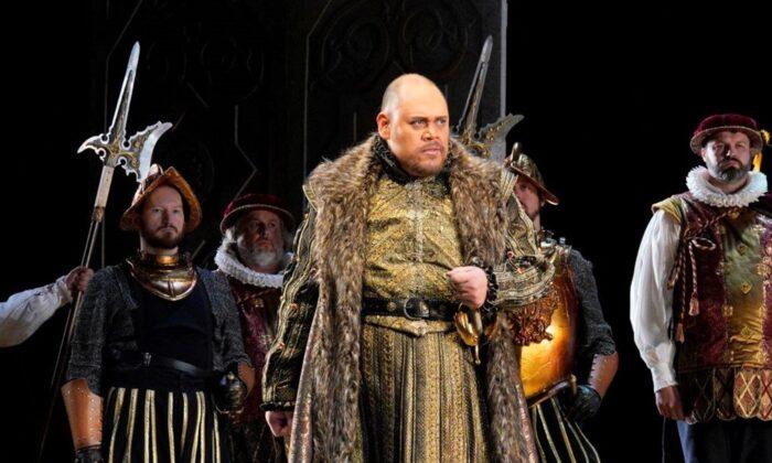 Theater Review: ‘Ernani’: Early Verdi Opera Resonates With Male Voices