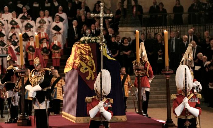 Queen Elizabeth II Lying in State in Westminster Hall Ahead of Funeral on Monday