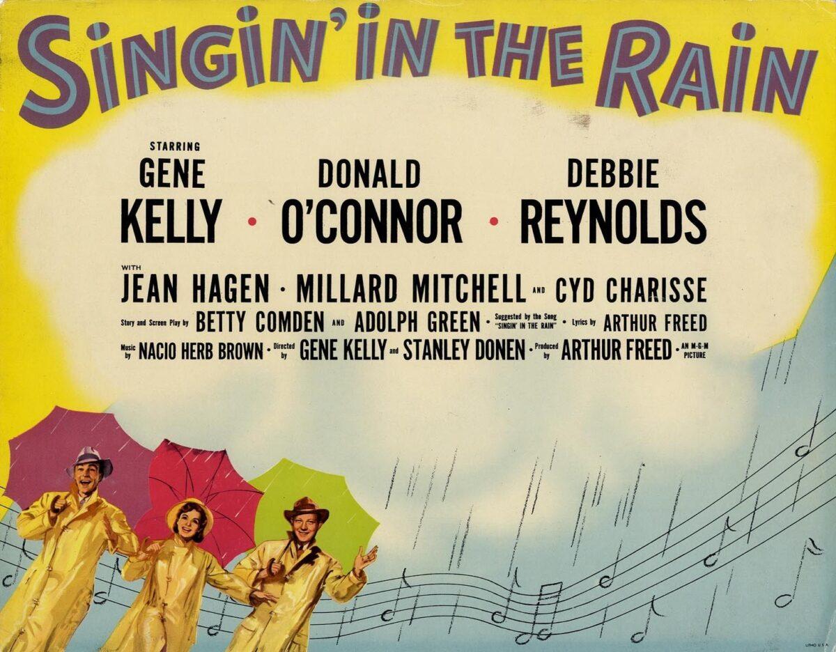 Lobby Card for the 1952 film "Singin' In The Rain." (Public Domain)
