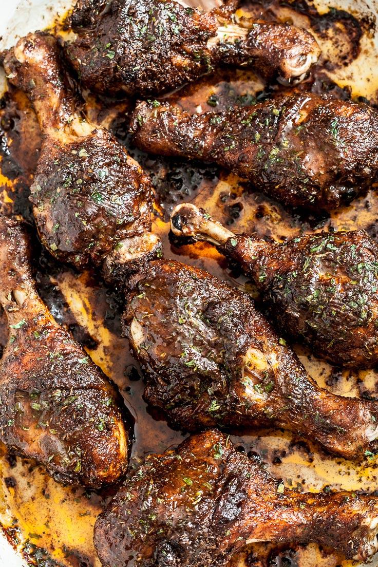 This baked jerk chicken is perfect for meal prep, as it reheats beautifully. (Amy Dong)