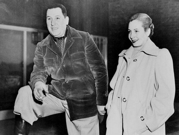Picture taken in the 1940s in Buenos Aires of Eva Peron, known as Evita, (1919–52) and her husband Argentine President Juan Peron. (AFP via Getty Images)