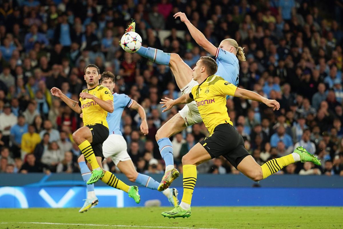 Haaland Soars for City in Champions League; Madrid, PSG Win
