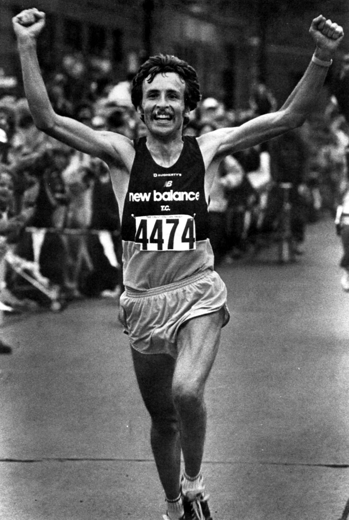 Dick Beardsley celebrating his run. (Courtesy of <a href="https://www.facebook.com/profile.php?id=100063608980752">Dick Beardsley</a>)