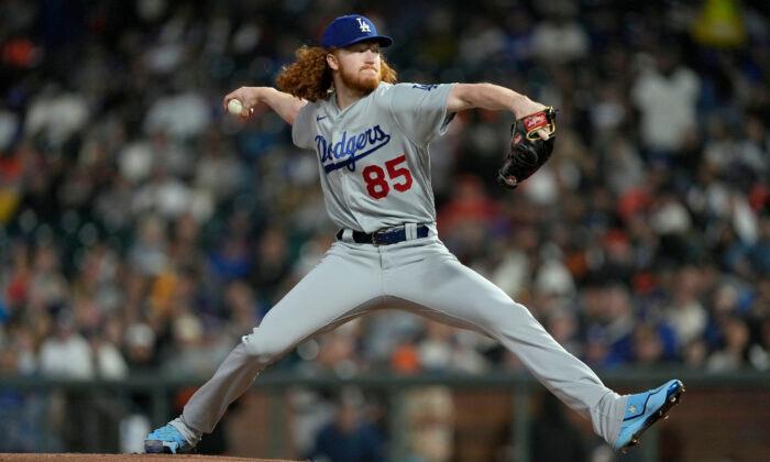 Dustin May No-hits Giants for 5 Innings, Dodgers Win 5–0