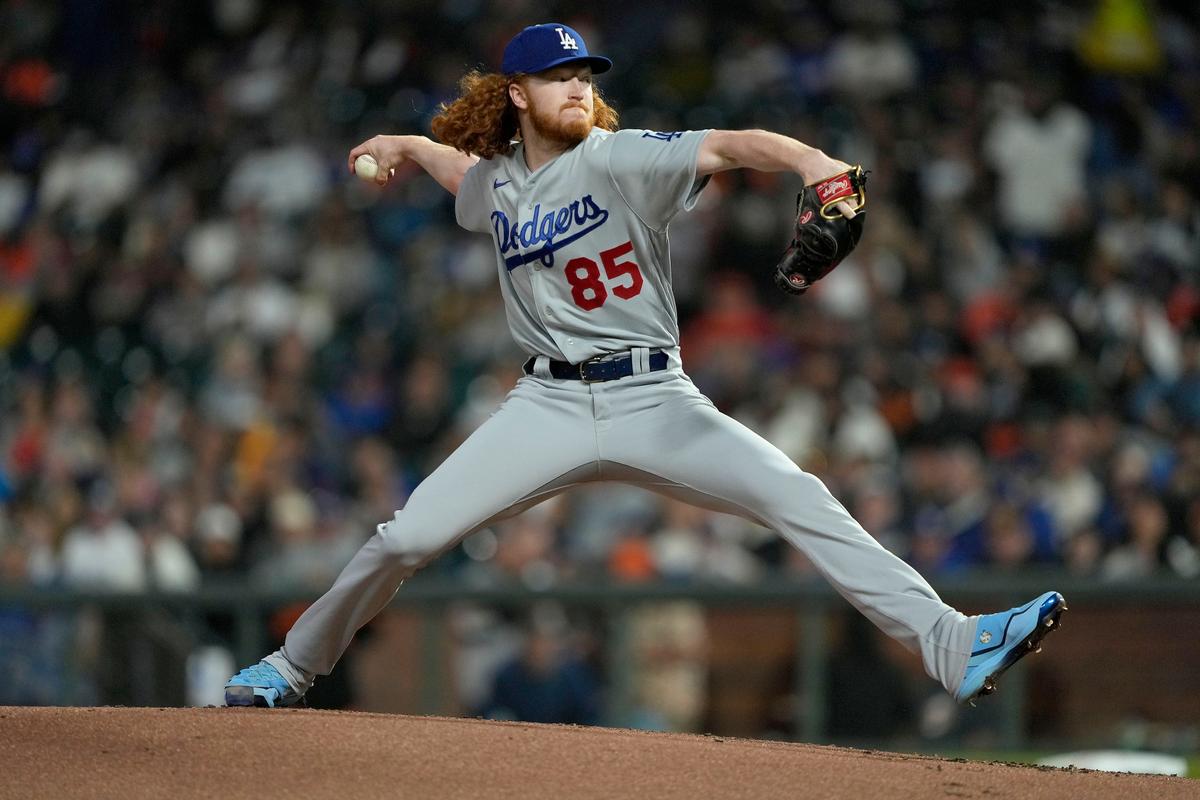 Dustin May No-hits Giants for 5 Innings, Dodgers Win 5–0