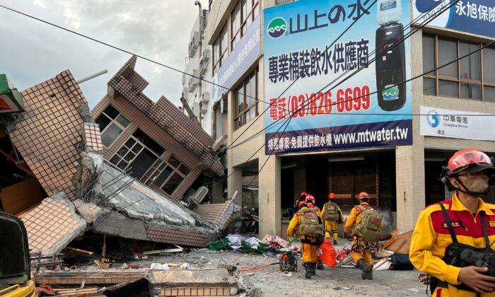 Southeast Taiwan Hit by Strong Earthquake; Building Collapses, Trains Derailed