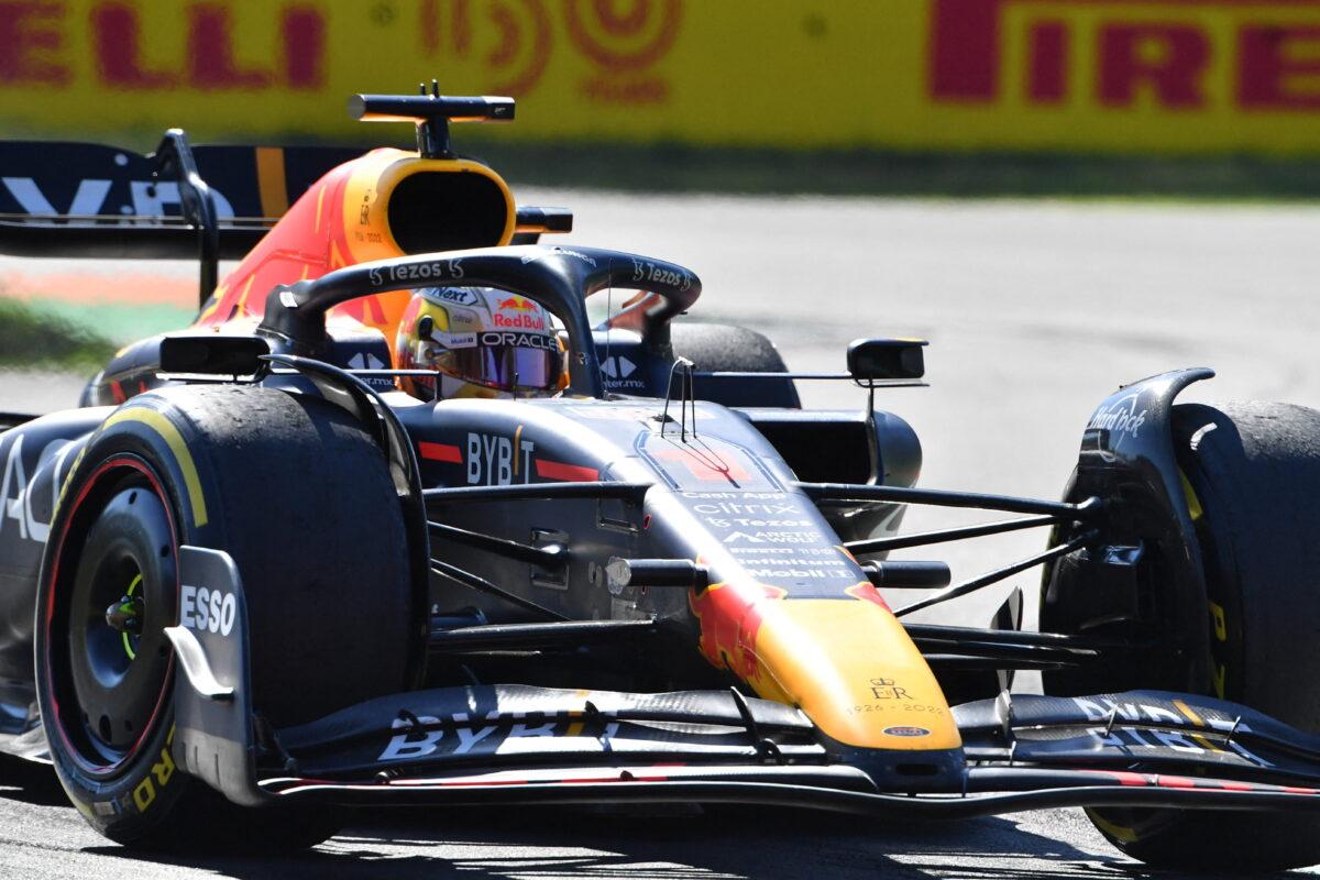 Red Bull's Max Verstappen during the race of F1 Grand Prix of Italy at the Autodromo Nazionale Monza in Monza, Italy, on Sept. 11, 2022. (Jennifer Lorenzini/Reuters)