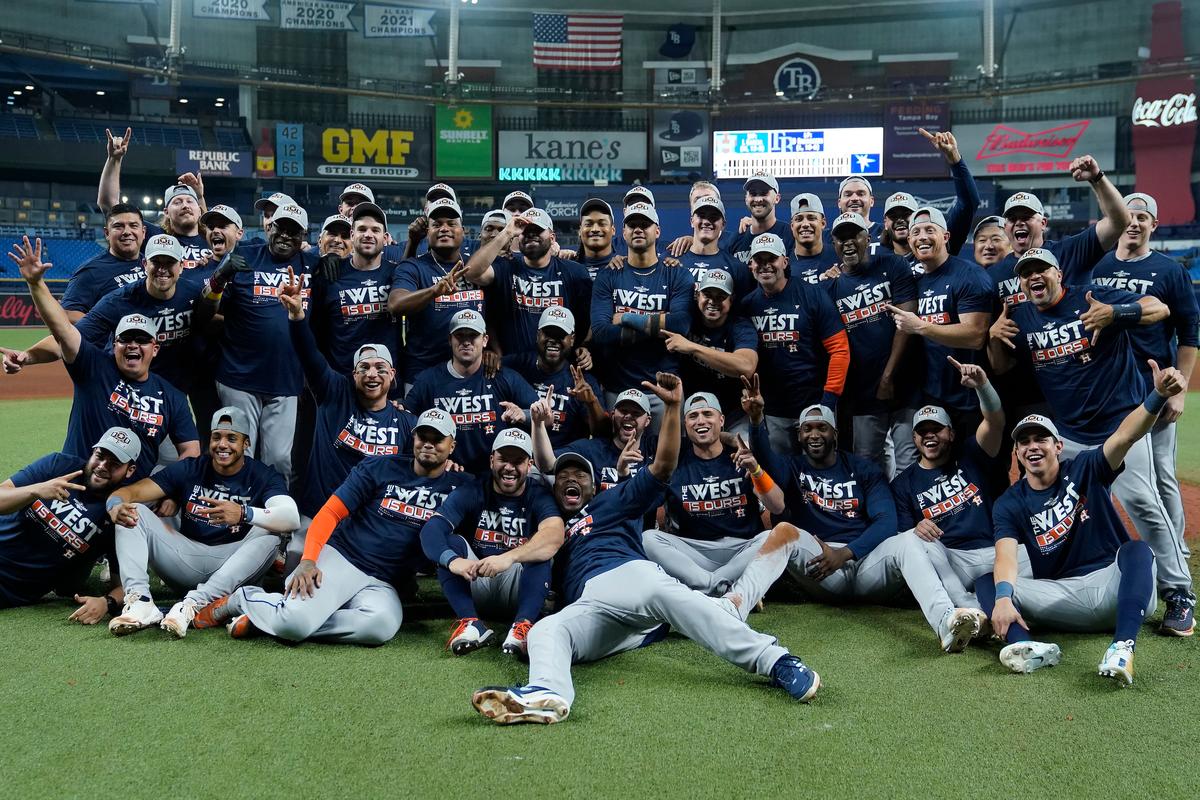Astros Clinch AL West for 5th Time in 6 Years, Beat Rays 4–0