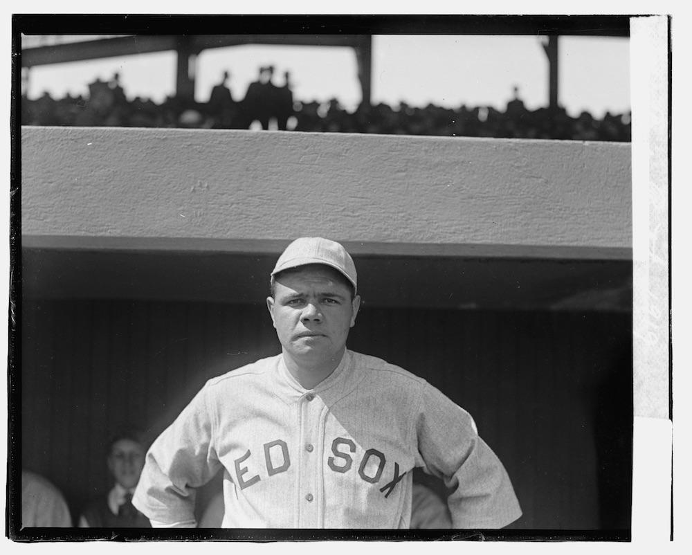 Babe Ruth, 1919. National Photo Company Collection (Library of Congress). (Public domain)