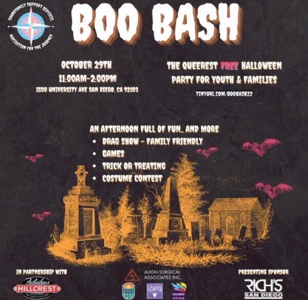 An email sent out Sept. 12 by San Diego's La Costa Heights Elementary advertises "Boo Bash, The Queerest Free Halloween Party for Youth and Families." (Courtesy of TC Public Relations)