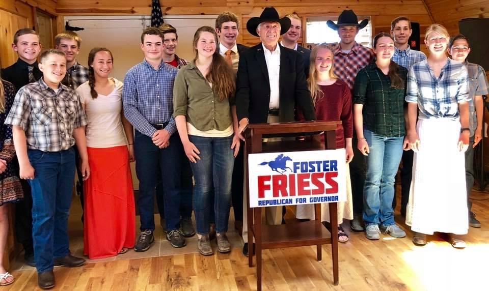 Businessman and philanthropist Foster Friess, during his GOP gubernatorial campaign in 2018. (Courtesy of Foster's Outriders)