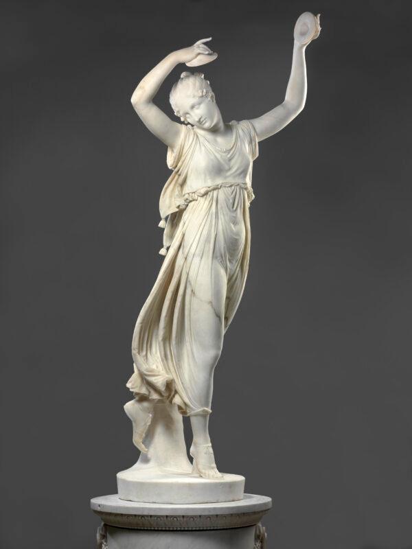 "Dancing Girl With Cymbals," 1809 or 1812, by Antonio Canova. Marble; 6 feet, 9 inches tall. Sculpture Collection and Museum of Byzantine Art at the Bode Museum, State Museums of Berlin, in Germany. (Antje Voigt/CC BY-NC-SA 4.0)