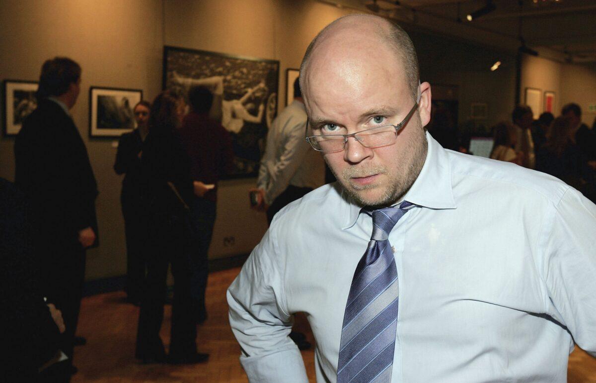 Toby Young attends the Love At First Sight reception and auction at Bonhams in London on Jan. 23, 2006. (Gareth Cattermole/Getty Images)