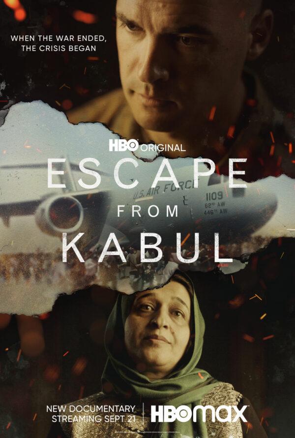 Poster for the documentary of the American withdrawal from Afghanistan "Escape From Kabul." (HBO Max)