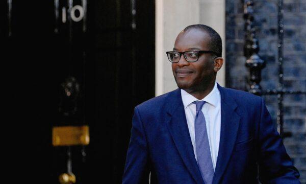 British Chancellor of the Exchequer Kwasi Kwarteng walks outside Number 10 Downing Street, in London on Sept. 6, 2022. (Toby Melville/Reuters)