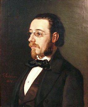 Portrait of Bedrich Smetana, 1854, by Geskel Saloman. Due to his including the folk traditions of his native Bohemia in his compositions, Smetana is often considered the father of Czech classical music. (Public Domain)