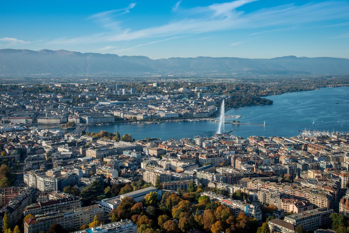 An aerial view of Geneva. (GenèveTourisme)