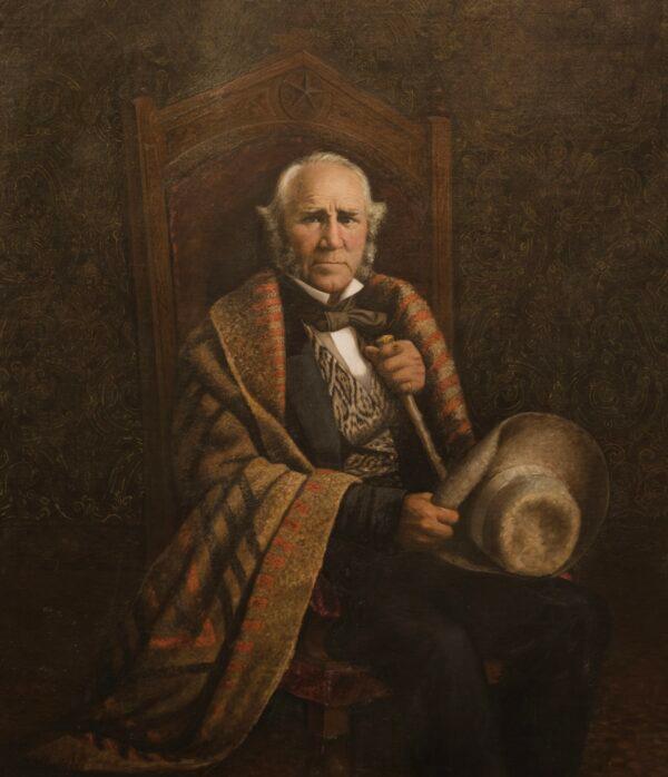 A portait of Sam Houston by William Henry Huddle, 1886. The House of Representatives, Austin, Texas. (Library of Congress)