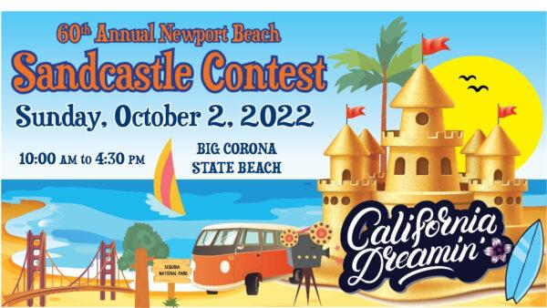 Newport Beach 60th Annual Sandcastle Contest to be held in Newport Beach, Calif., on Oct. 2, 2022. (Courtesy of Newport Beach Chamber of Commerce)