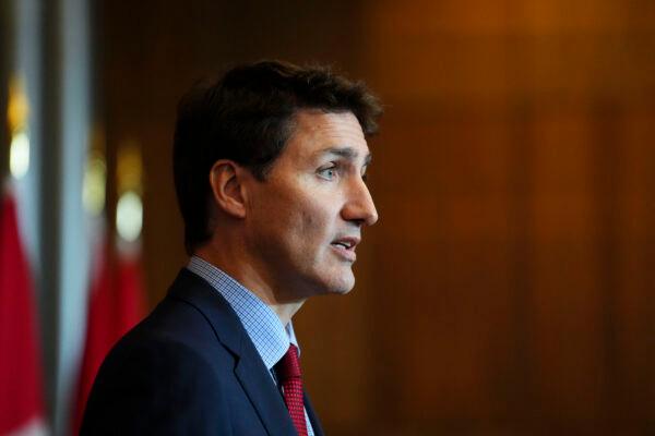Prime Minister Justin Trudeau holds a press conference in Ottawa on Sept. 26, 2022. (The Canadian Press/Sean Kilpatrick)