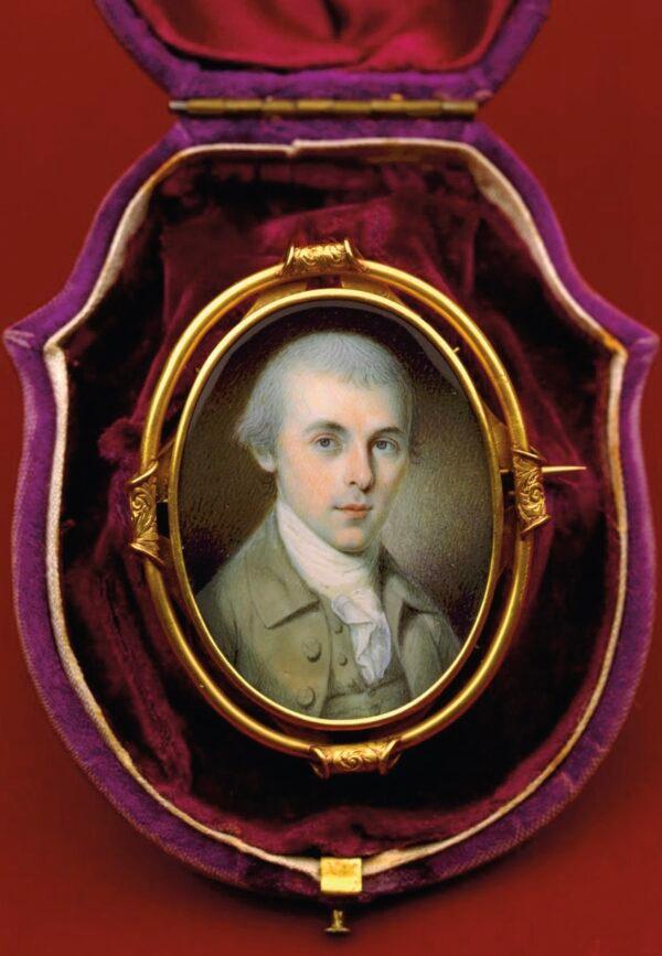Miniature bust portrait of James Madison by Charles Willson Peale, 1783. (Courtesy of Montpelier)