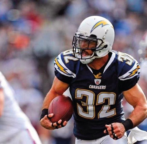 Weddle previously played for the San Diego Chargers. Here, he’s in a game against the Buffalo Bills. (Courtesy of Eric Weddle)