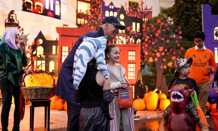 Bidens Dole Out Halloween Candy to First Responders’ Children