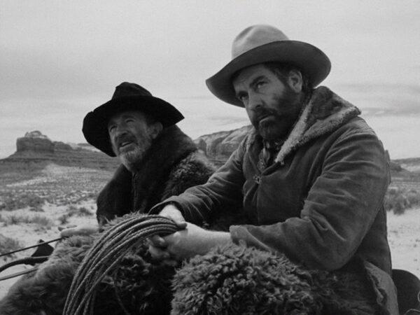 Part of the scurrilous Clanton clan—Old Man Clanton (Walter Brennan, L) and his oldest son, Ike (Grant Withers), in “My Darling Clementine.” (20th Century Fox)