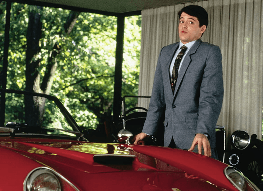 Ferris Bueller (Matthew Broderick) about to hijack Cameron's dad's 1961 Ferrari 250 GT California, in "Ferris Bueller's Day Off." (Paramount Pictures)