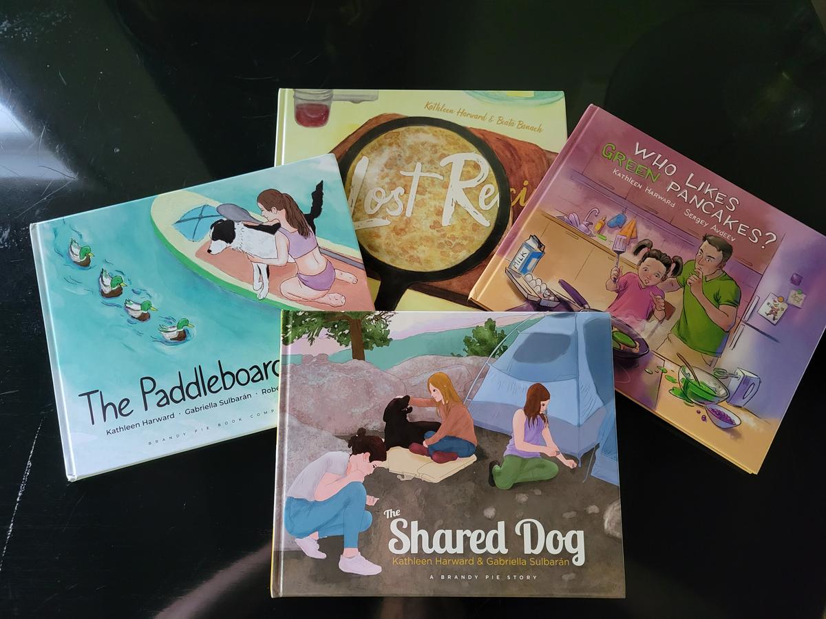 Some of Brandy Pie Book Company's books. (Anita Sherman)