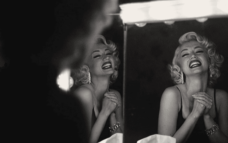 Ana de Armas as Marilyn Monroe, in "Blonde." (Netflix)