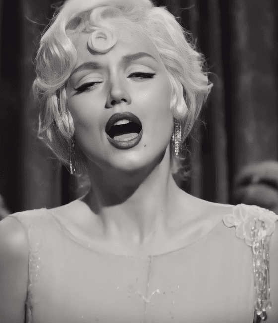 Ana de Armas as Marilyn Monroe, in "Blonde." (Netflix)