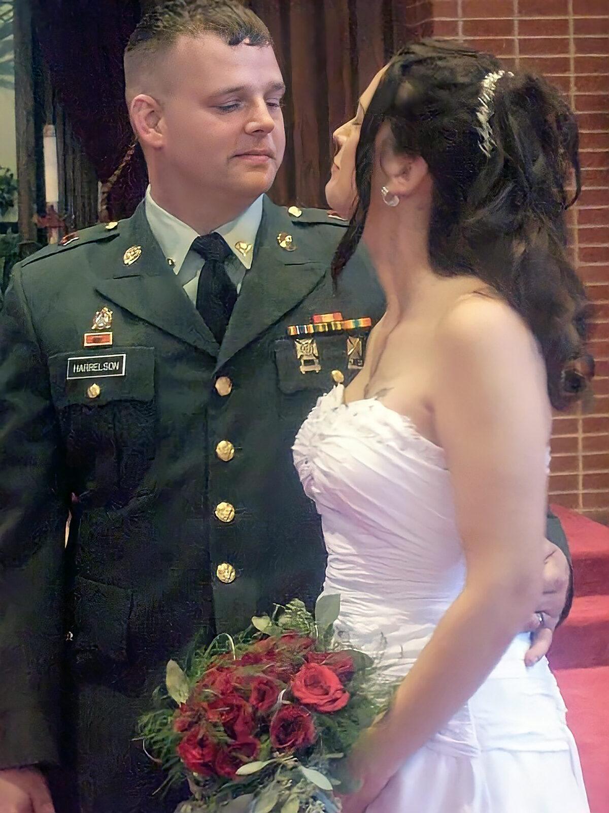 Kenneth and Angel Harrelson on their wedding day in 2009. (Courtesy of Angel Harrelson)