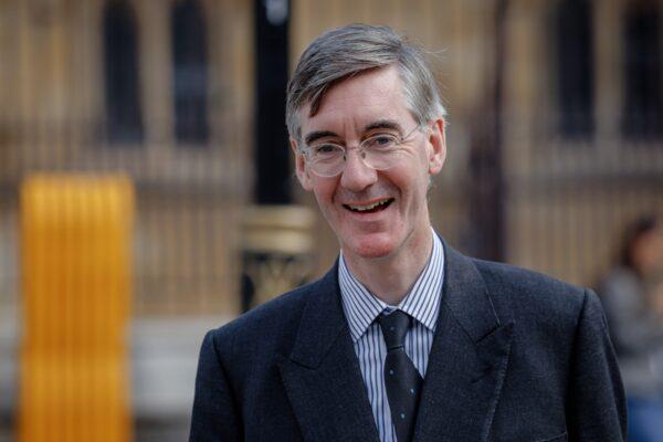 Jacob Rees-Mogg is seen in Westminster, London, on Sept. 21, 2022. (Rob Pinney/Getty Images)