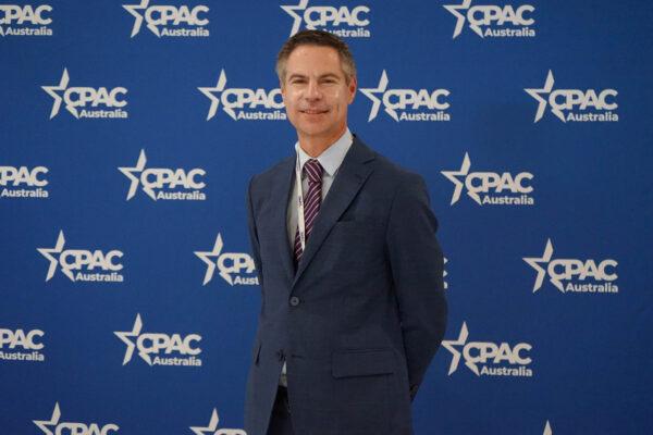 Michael Shellenberger at CPAC in Sydney on Oct. 1, 2022. (Epoch Times staff)