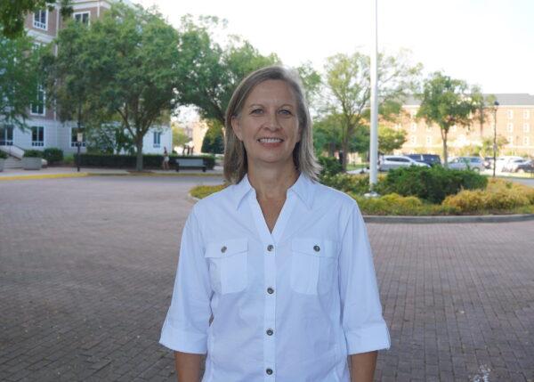 Victoria Manning, at-large board member of the Virginia Beach City Public Schools, in Virginia Beach, Va., on Aug. 30, 2022. (Terri Wu/The Epoch Times)