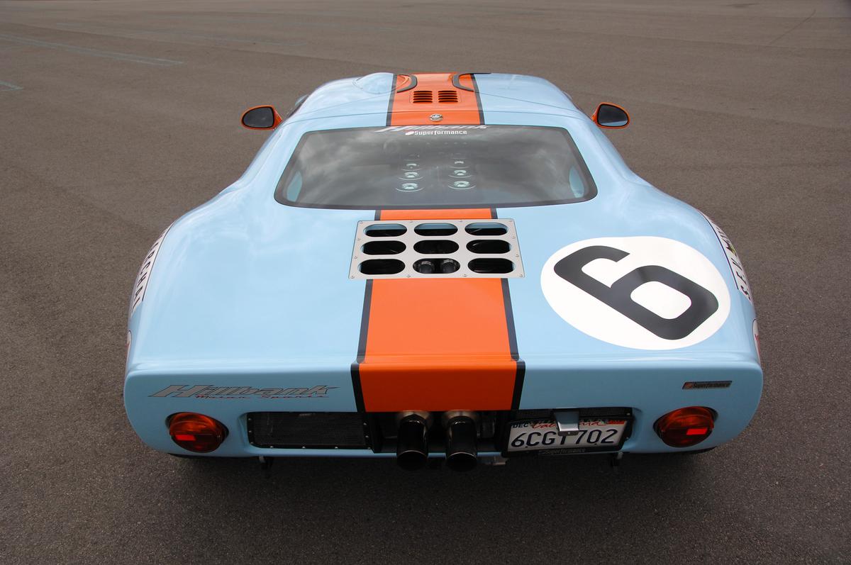 Looking exactly like the Ford GT40s that won at Le Mans, the Superformance model can be used to take the kids to soccer practice, earning the owner “coolest parent ever” honors. (hillbankracing.com)