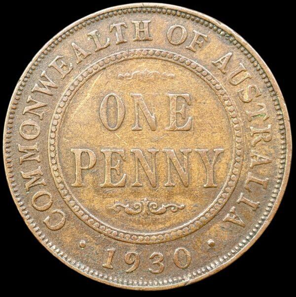 The rare 1930s Australian penny has been sold for nearly $60,000. (Supplied)