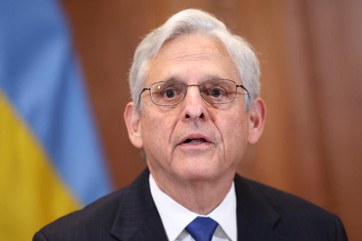 U.S. Attorney General Merrick Garland speaks in Washington on Sept. 20, 2022. (Kevin Dietsch/Getty Images)