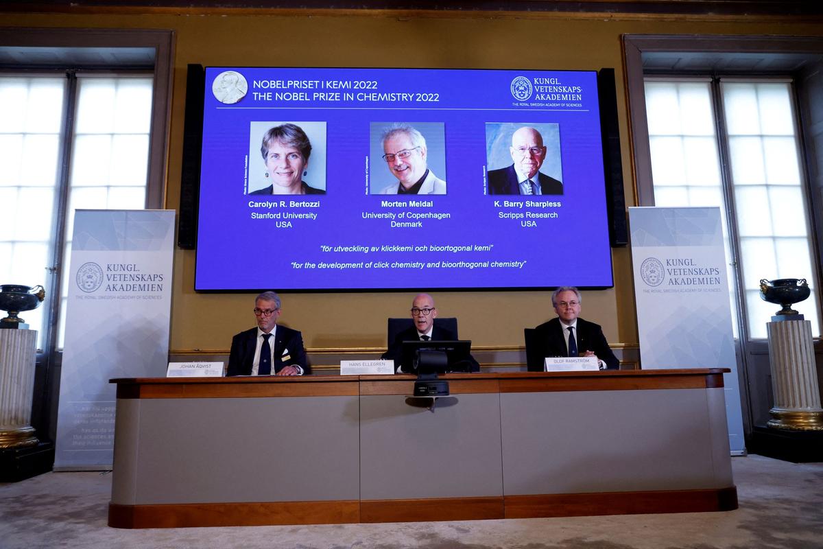 Nobel Prize Awarded to Chemists Who Discovered Reactions That Snap Molecules Together Like Lego