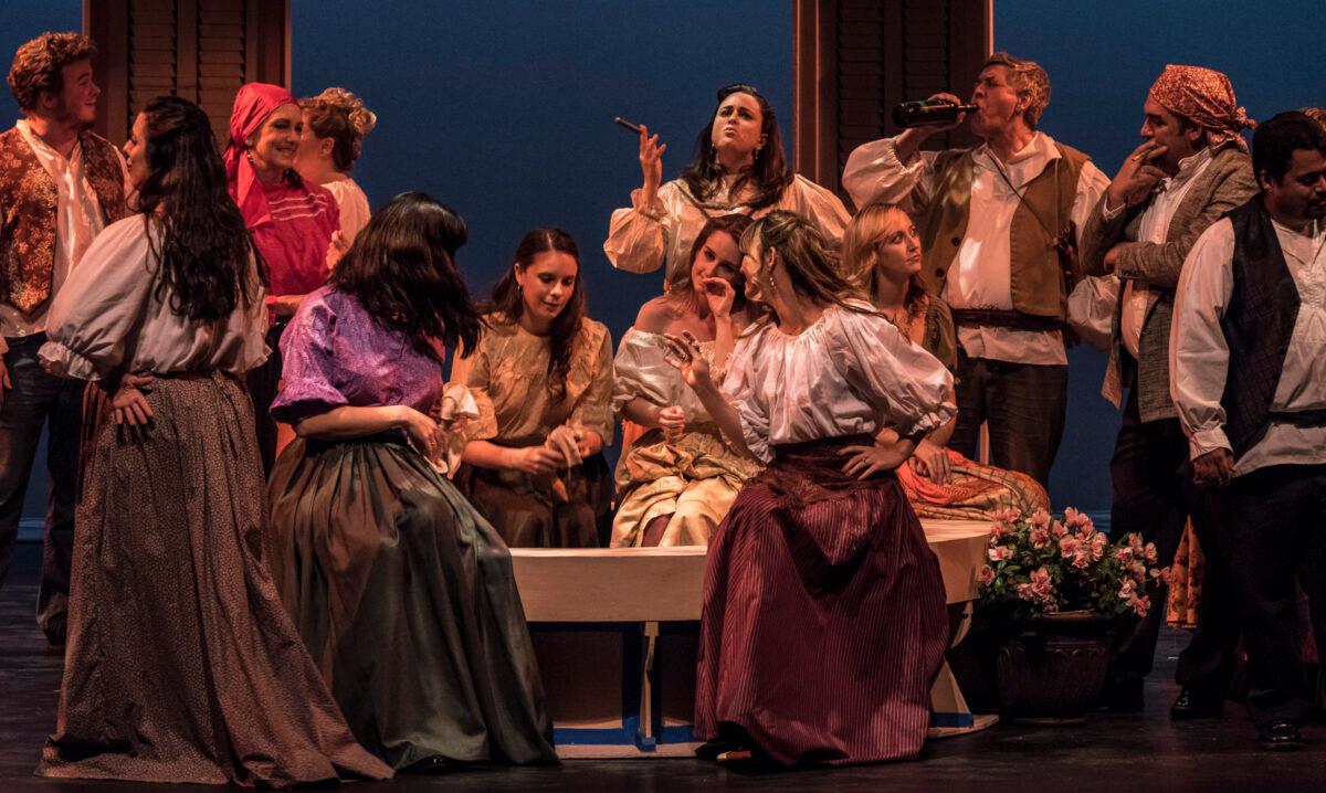 The ensemble for the 2015 production of the opera "Carmen." (Courtesy of the Pacific Lyric Association)