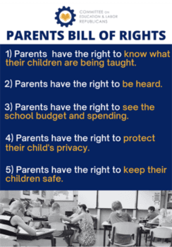 House Republican's Parents Bill of Rights screenshot (Rep. Kevin McCarthy's website).